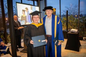 Chancellor with graduate 2