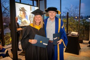 Chancellor with graduate 4