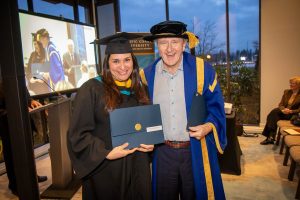 Chancellor with graduate 7